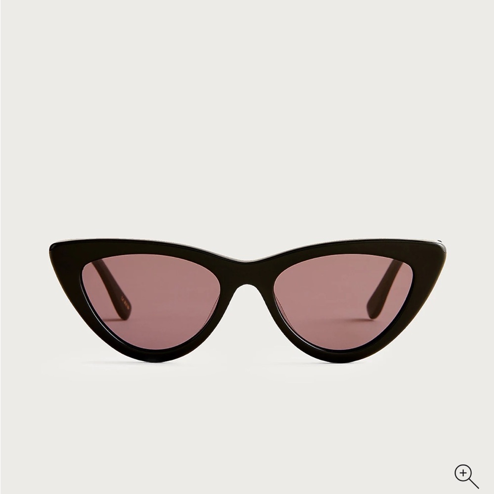 J. Crew Bungalow Black Cat-Eye Sunglasses